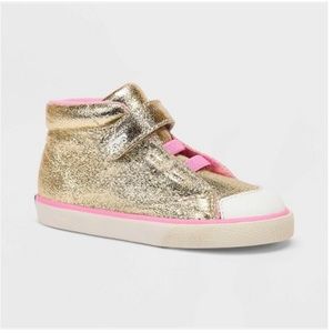 See Kai Run Gold and Pink Kids Sneakers